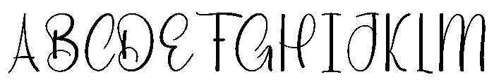 Dear Cutegirl Font UPPERCASE