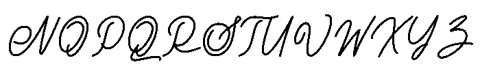 Dear Lovely Font UPPERCASE