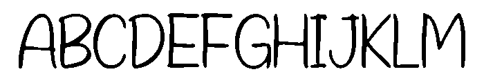 Dear_Me Font UPPERCASE