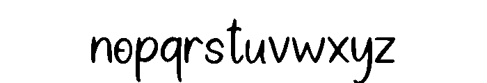 Dear_Me Font LOWERCASE