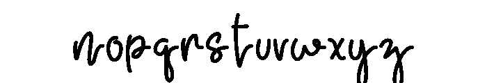 Dear Mirella Font LOWERCASE