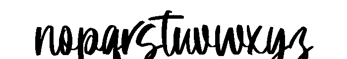 Dear Puppets Font LOWERCASE