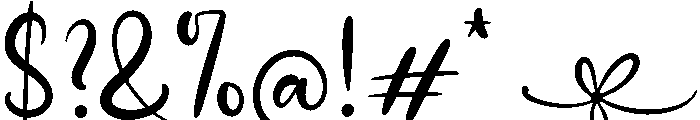 Dearheart Script Regular Font OTHER CHARS