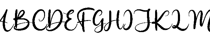 Dearheart Script Regular Font UPPERCASE