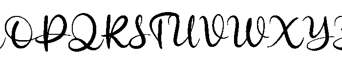 Dearheart Script Regular Font UPPERCASE