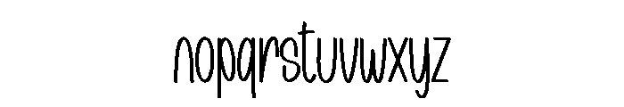 Dearly Cake Font LOWERCASE