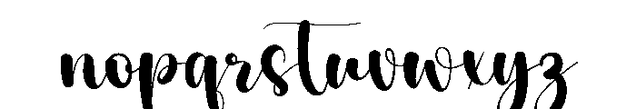 Dearshy Signature Font LOWERCASE