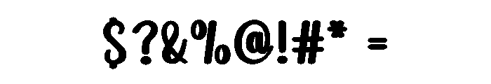 Deary Birthday Font OTHER CHARS