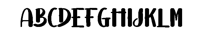 Deary Birthday Font UPPERCASE