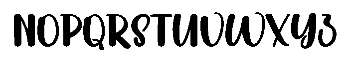 Deary Birthday Font UPPERCASE