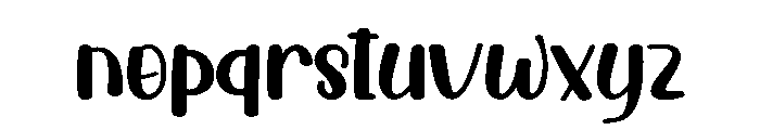 Deary Birthday Font LOWERCASE
