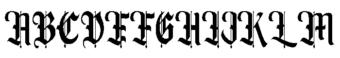 Death Hole Font UPPERCASE
