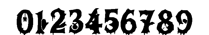 Death Zombie Regular Font OTHER CHARS