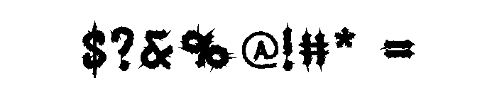 DeathCard Font OTHER CHARS