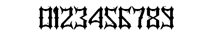 DeathClothes Font OTHER CHARS