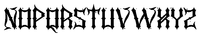 DeathClothes Font LOWERCASE