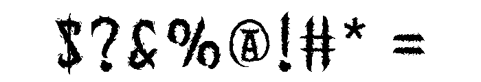 DeathDay Font OTHER CHARS