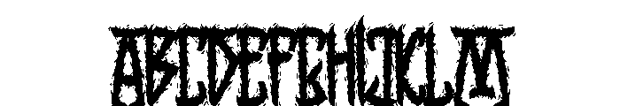 DeathDay Font UPPERCASE