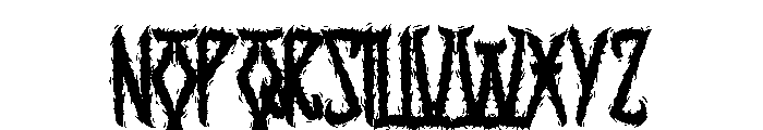 DeathDay Font UPPERCASE