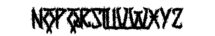 DeathDay Font LOWERCASE