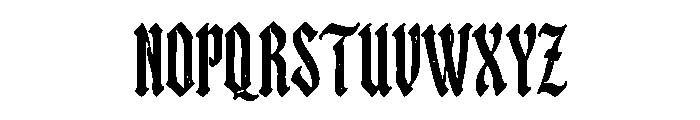 Deathvale Font UPPERCASE