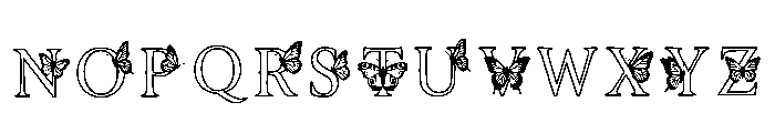 Deborah Regular Font UPPERCASE