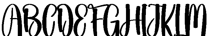 Decals Font UPPERCASE