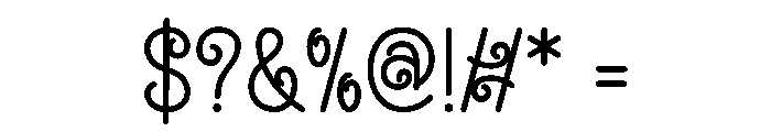 December Moonlight Font OTHER CHARS