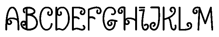 December Moonlight Font UPPERCASE
