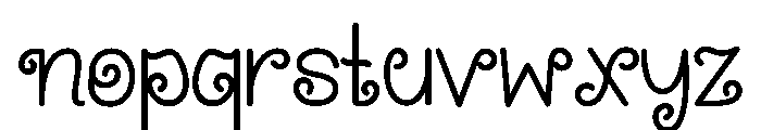 December Moonlight Font LOWERCASE