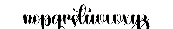 December The Best Font LOWERCASE