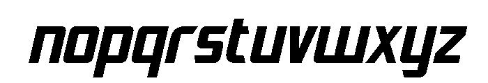Decepticon Italic Font LOWERCASE