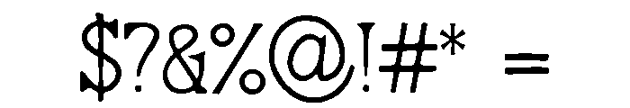 Decker Font OTHER CHARS