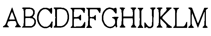 Decker Font UPPERCASE