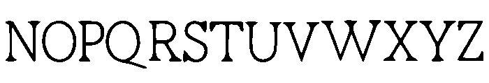 Decker Font UPPERCASE