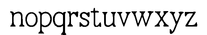 Decker Font LOWERCASE