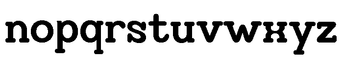 Deckle Font LOWERCASE