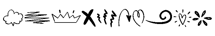 Decorate Doodle Set Font OTHER CHARS