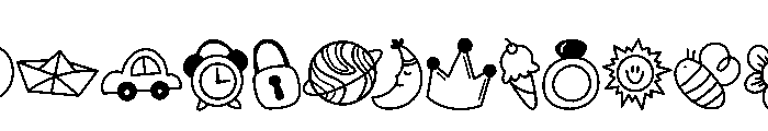 Decoration doodle FONT