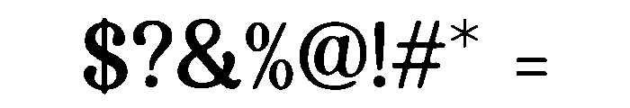 Decorative Bubble Font OTHER CHARS