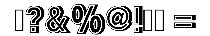 Decorative Text Regular Font OTHER CHARS