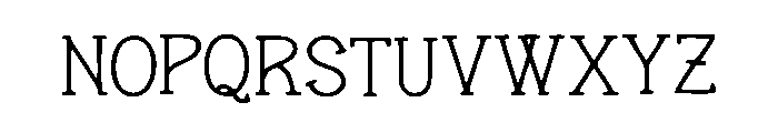 Deep_Sky Font LOWERCASE
