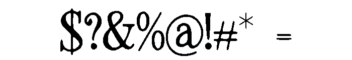 Deep_Woods Font OTHER CHARS