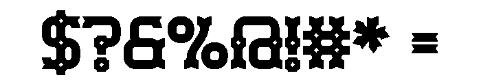 Deeply Rooted Bold Font OTHER CHARS