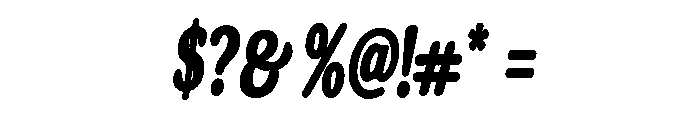 DeeplySixties Bold Italic Font OTHER CHARS