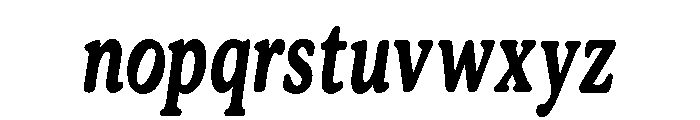 DeeplySixties-BoldItalic Font LOWERCASE