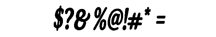 DeeplySixties Medium Italic Font OTHER CHARS