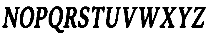 DeeplySixties Medium Italic Font UPPERCASE