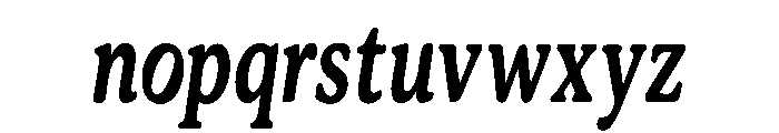 DeeplySixties Medium Italic Font LOWERCASE
