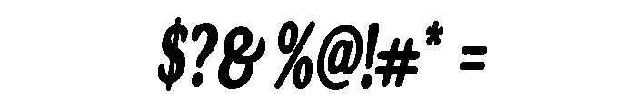 DeeplySixties-MediumItalic Font OTHER CHARS